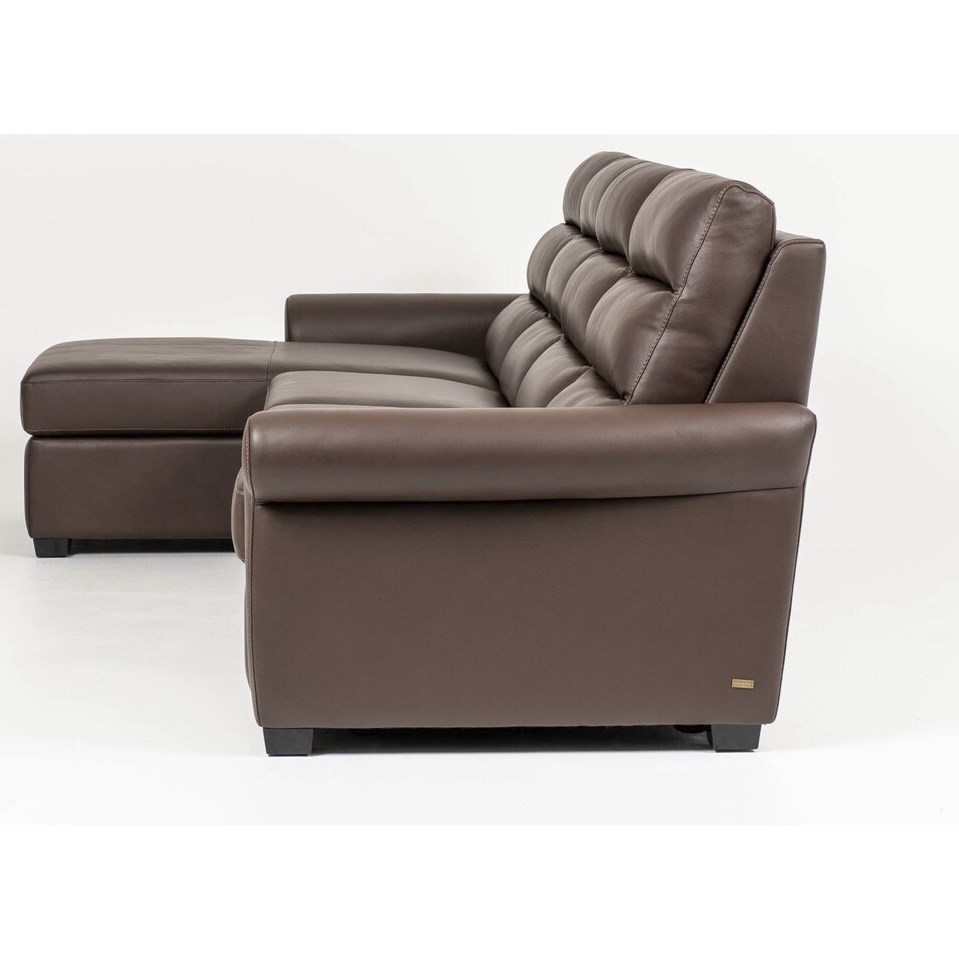 American Leather Austin Transitional Power Sofa with Chaise Find Your Furniture Reclining